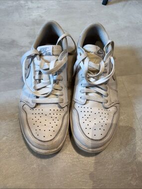 Air Jordan 1 Low White Wolf Grey Size 10 CZ0790-100 Men’s Shoes